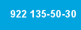 922 135-50-30 922 135-50-30